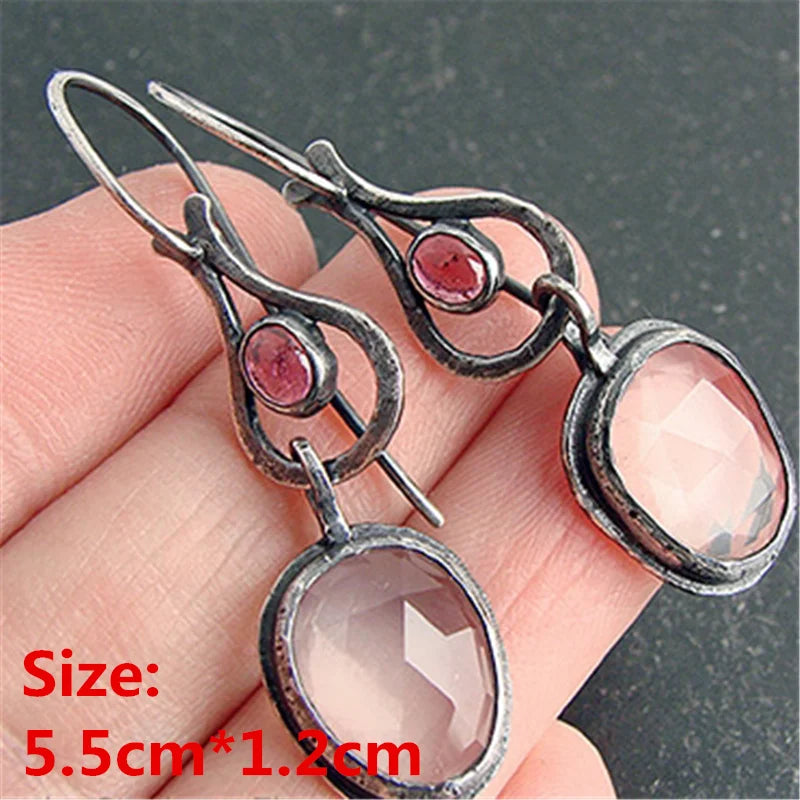 Collection of Zinc Alloy Resin Dangle Earrings - Geometric Asymmetric Boho Trendy Unique