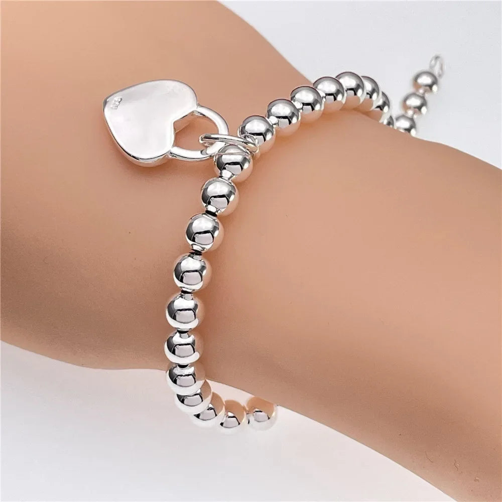 Selection of 925 Sterling Silver Bracelets Various Styles
