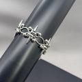 Punk Rock Y2K Piercing Spike Chain Cross Choker & Bracelet Stainless Steel