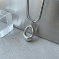 Stainless Steel Snake Chain Pendant Necklace
