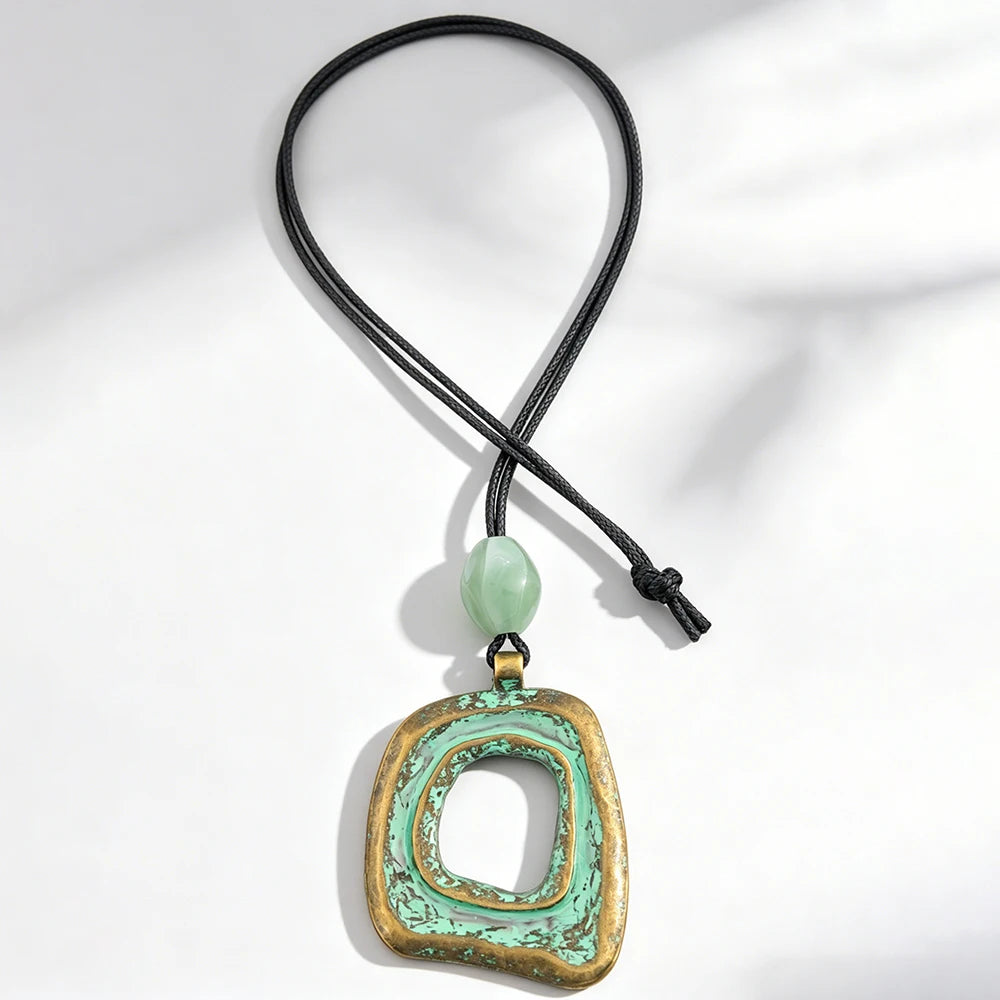 Brown Leather Cord Zinc Alloy Pendant Necklaces Selection