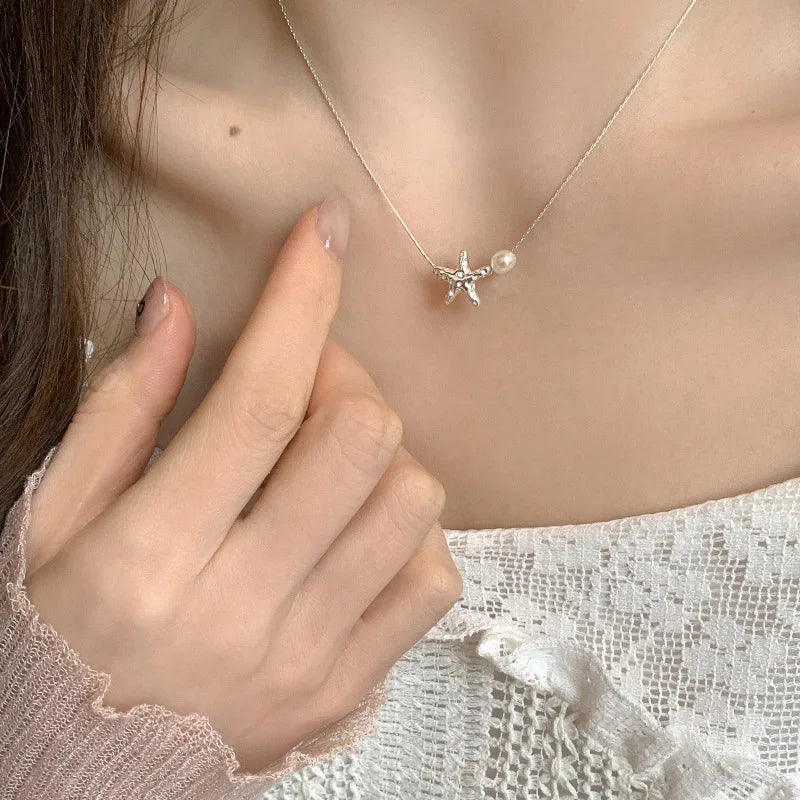 925 Sterling Silver Pearl Pendant Necklace