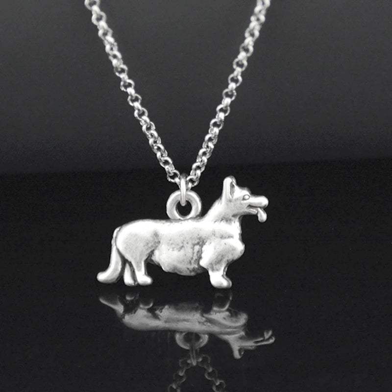Corgi, Chihuahua, Collie Pendant on Stainless Steel Chain - Choose Yours