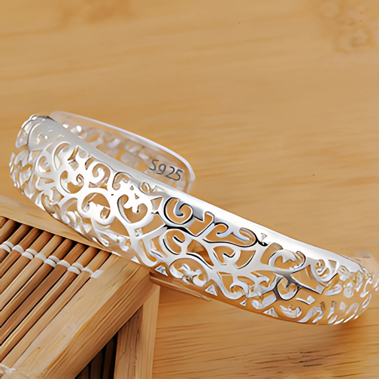 925 Sterling Silver Adjustable Cuff Bracelets Selection