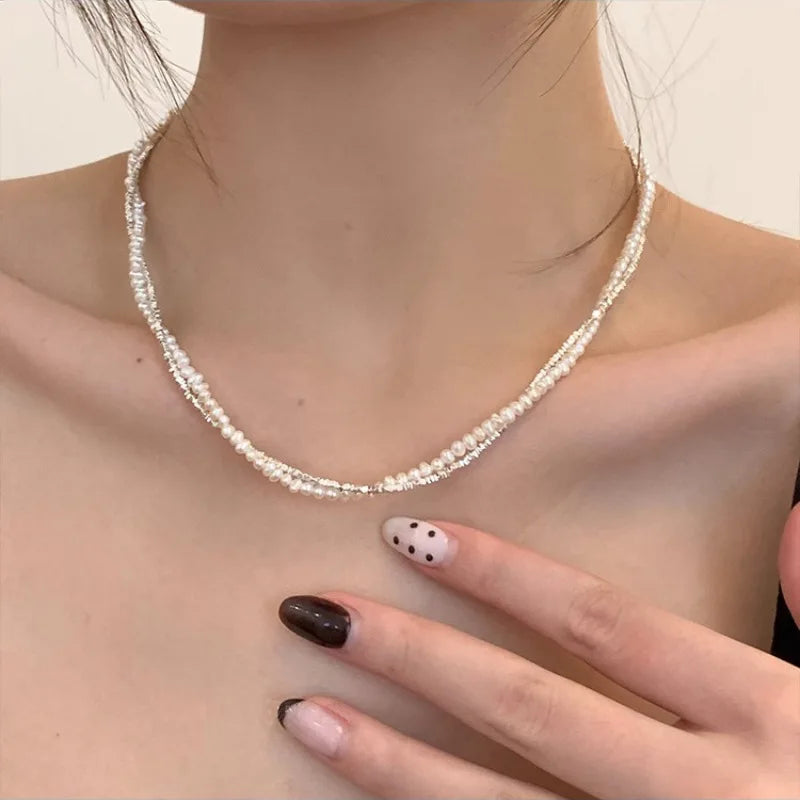 925 Sterling Silver Pearl Pendant Necklace
