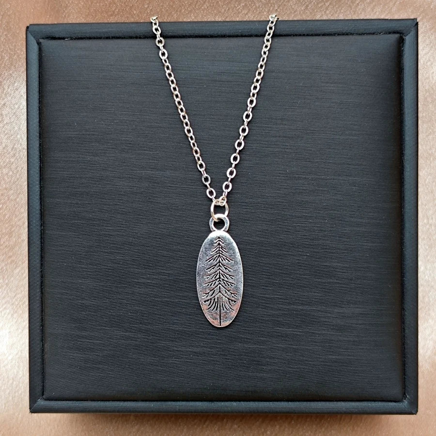 Forest Tree Zinc Alloy Earthy Simple Necklace Unisex