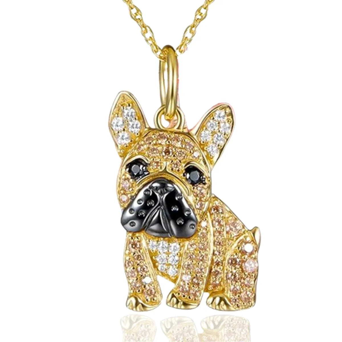Collection of Dog Pendant Necklaces VARIOUS BREEDS Made with Zinc Alloy & CZ Diamonds