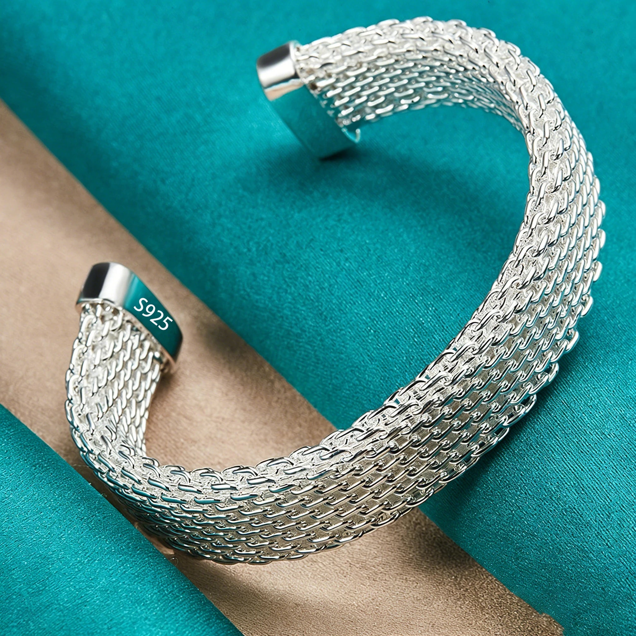 925 Sterling Silver Adjustable Cuff Bracelets Selection