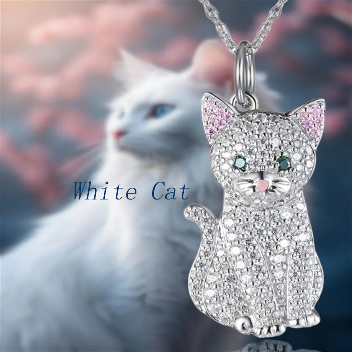 Collection of Dog Pendant Necklaces in Zinc Alloy with CZ Stones - Choose Your Favorite Breed