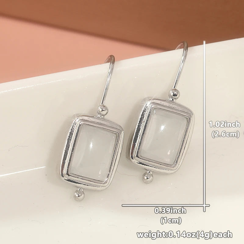 Copper Waterdrop Moonstone Pendant Earrings Selection