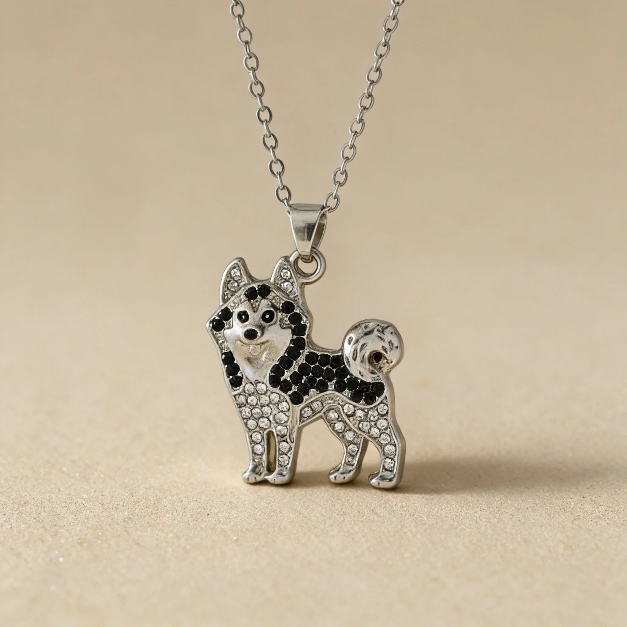 Collection of Dog Pendant Necklaces VARIOUS BREEDS Made with Zinc Alloy & CZ Diamonds