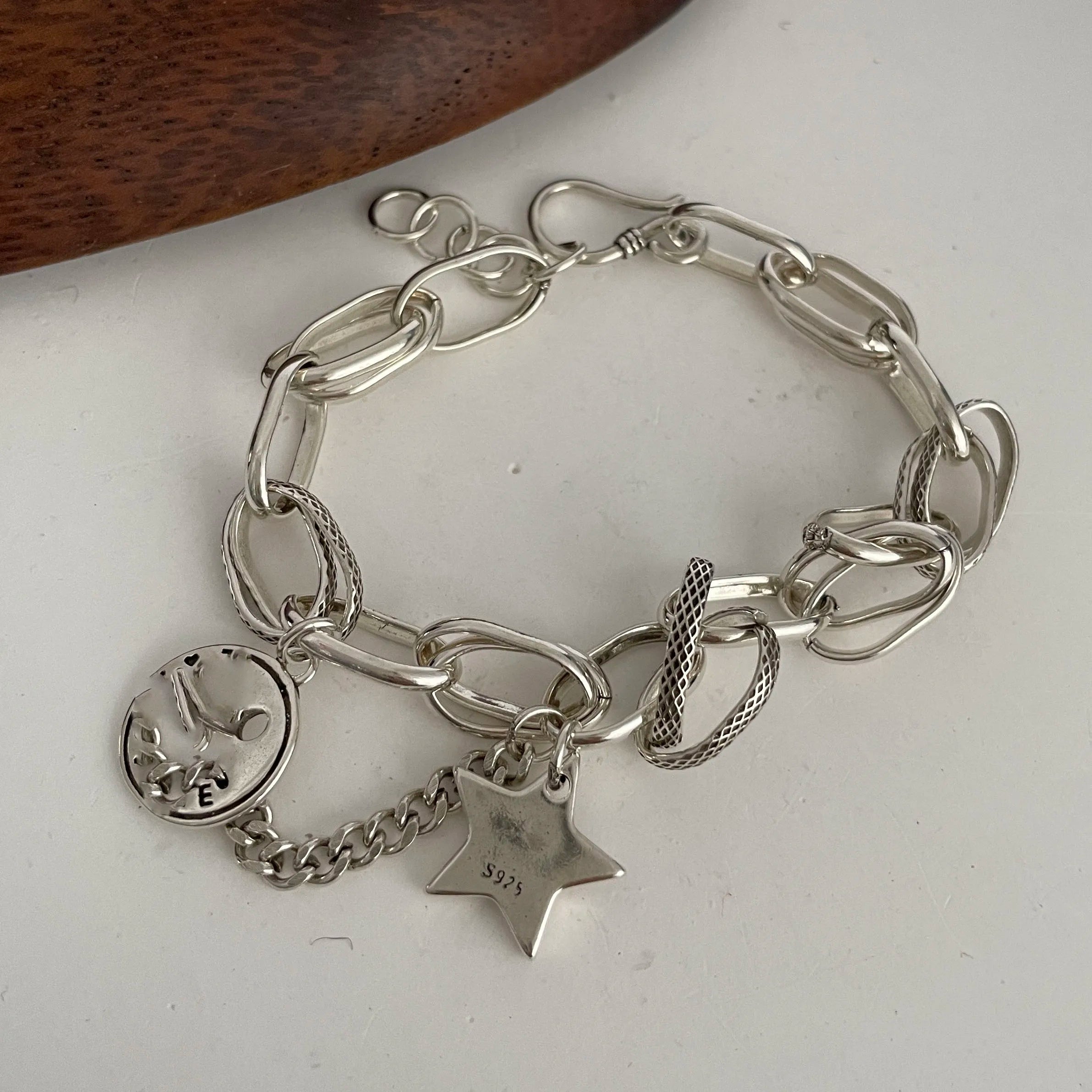 Solid 925 Sterling Silver Bracelets Selection
