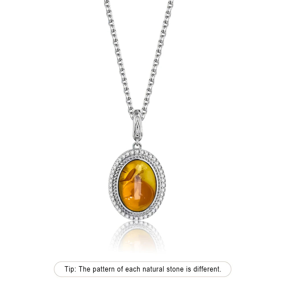925 Sterling Silver Natural Moonstone Pendant
