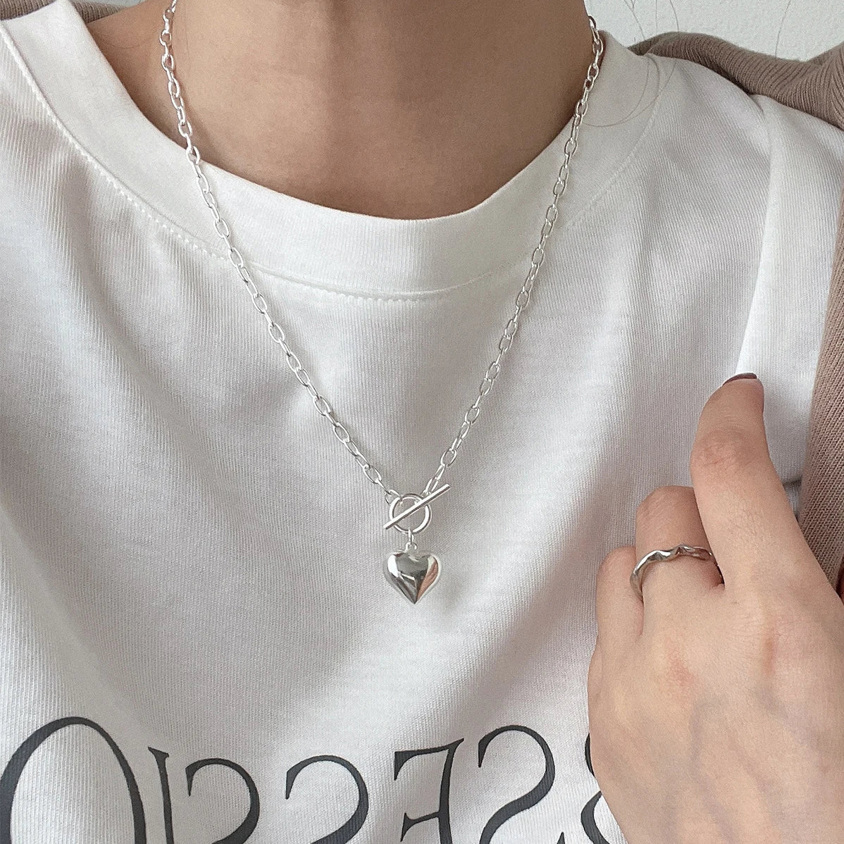 925 Sterling Silver Pearl Pendant Necklace