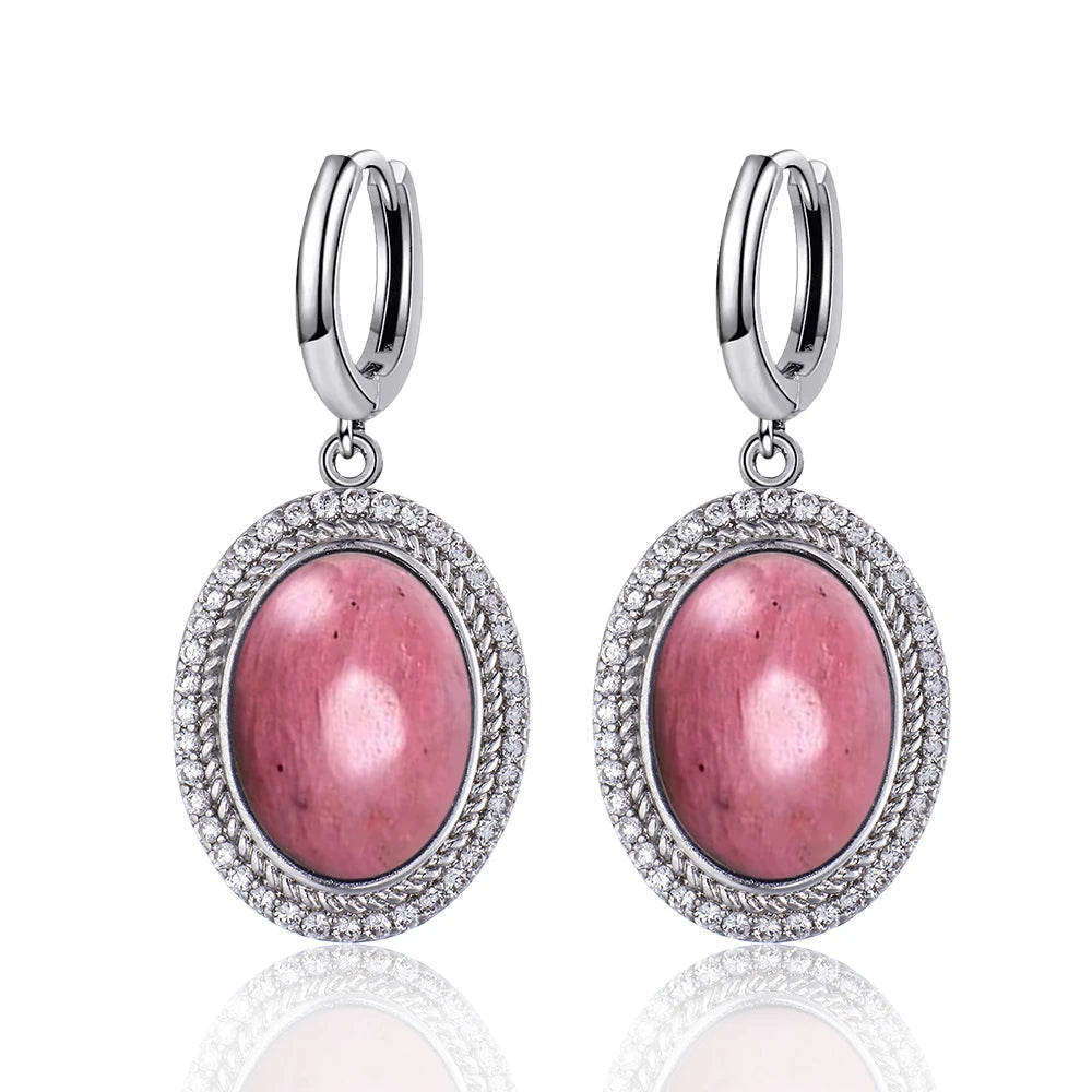925 Sterling Silver Natural Moonstone Pendant