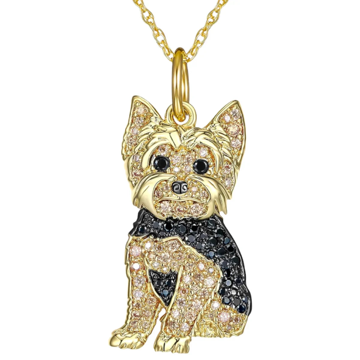 Collection of Dog Pendant Necklaces VARIOUS BREEDS Made with Zinc Alloy & CZ Diamonds