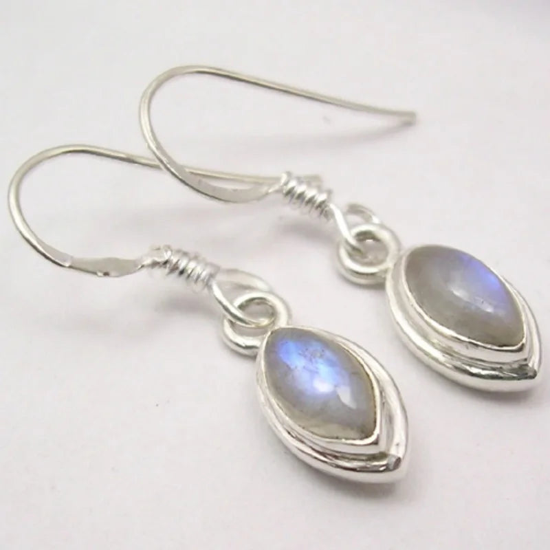 Copper Waterdrop Moonstone Pendant Earrings Selection