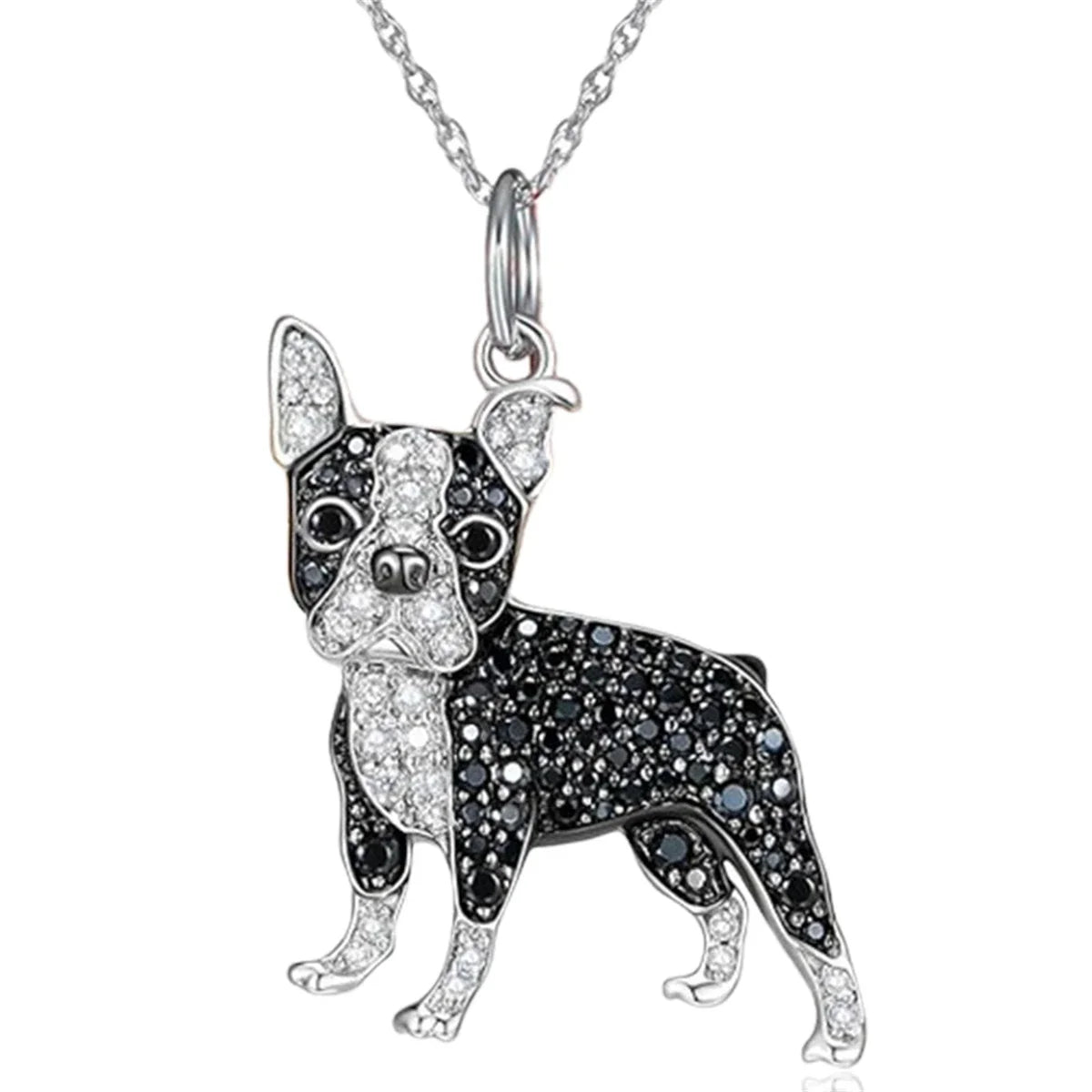 Collection of Dog Pendant Necklaces VARIOUS BREEDS Made with Zinc Alloy & CZ Diamonds