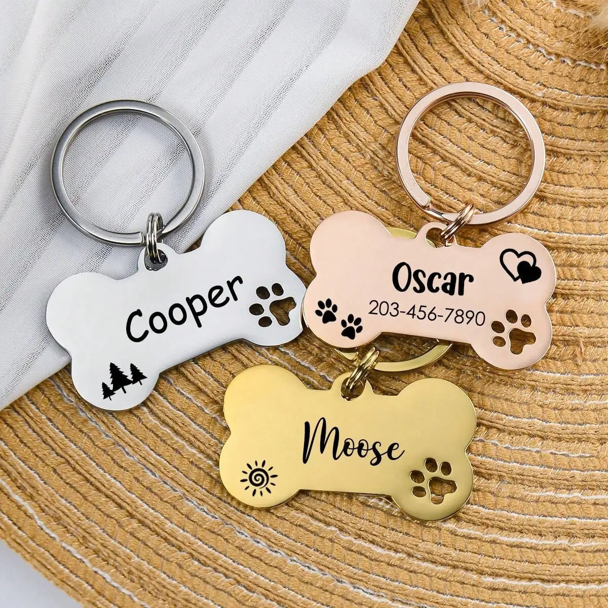 Laser Engraved Stainless Steel Dog Tag