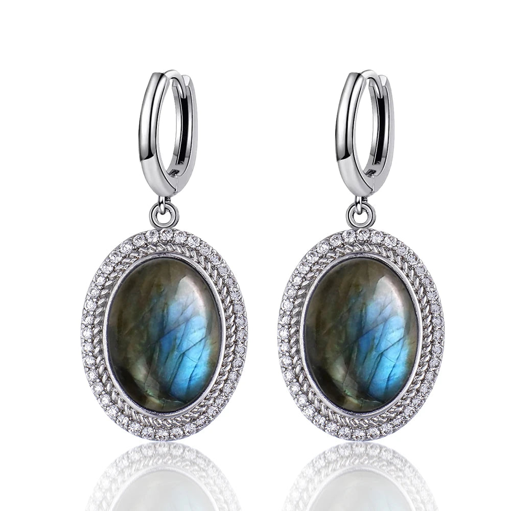 925 Sterling Silver Natural Moonstone Pendant