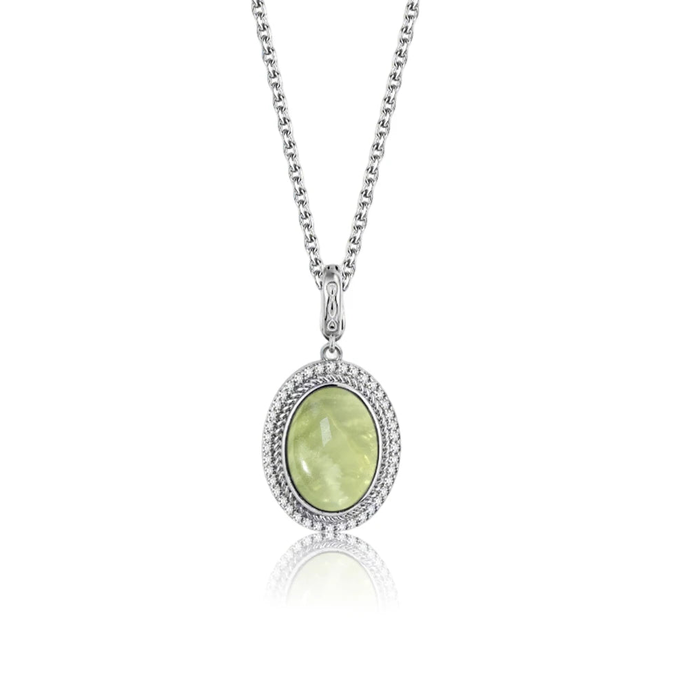 925 Sterling Silver Natural Moonstone Pendant