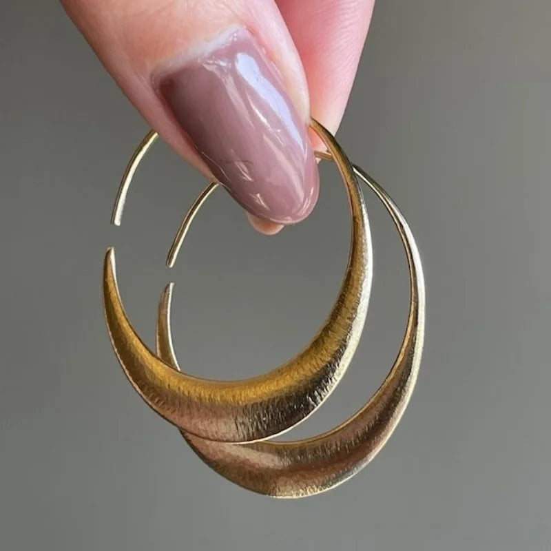 18K Gold Plated Cooper Hoop Earrings