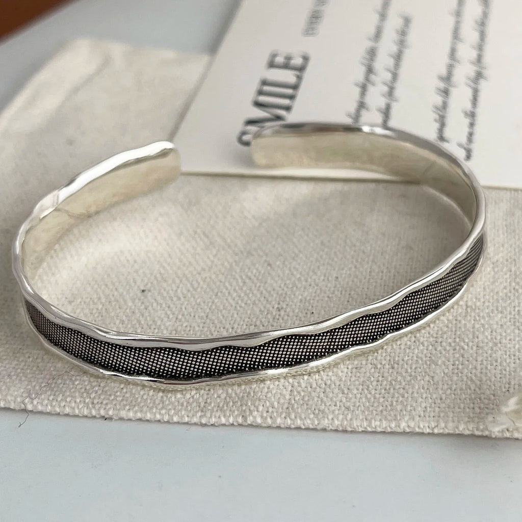 925 Sterling Silver Adjustable Pattern Bracelet