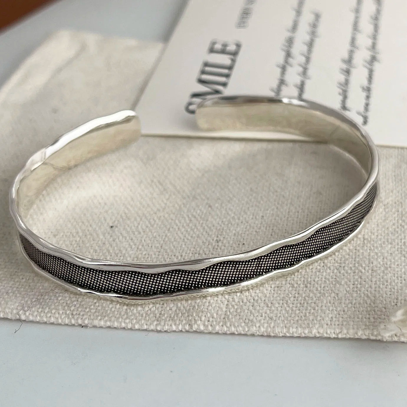 925 Sterling Silver Adjustable Pattern Bracelet