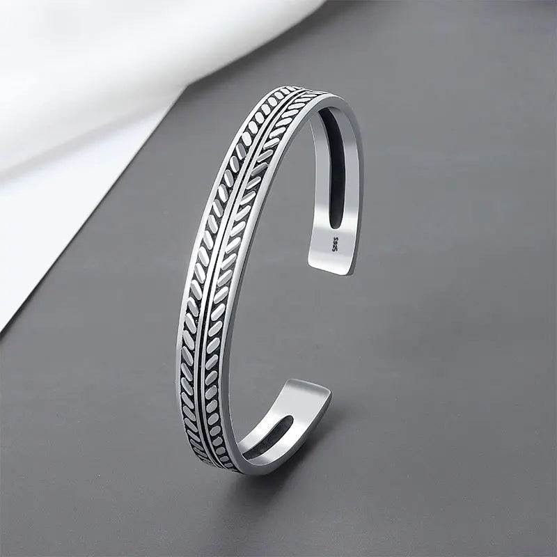 925 Sterling Silver Adjustable Cuff Bracelets Selection