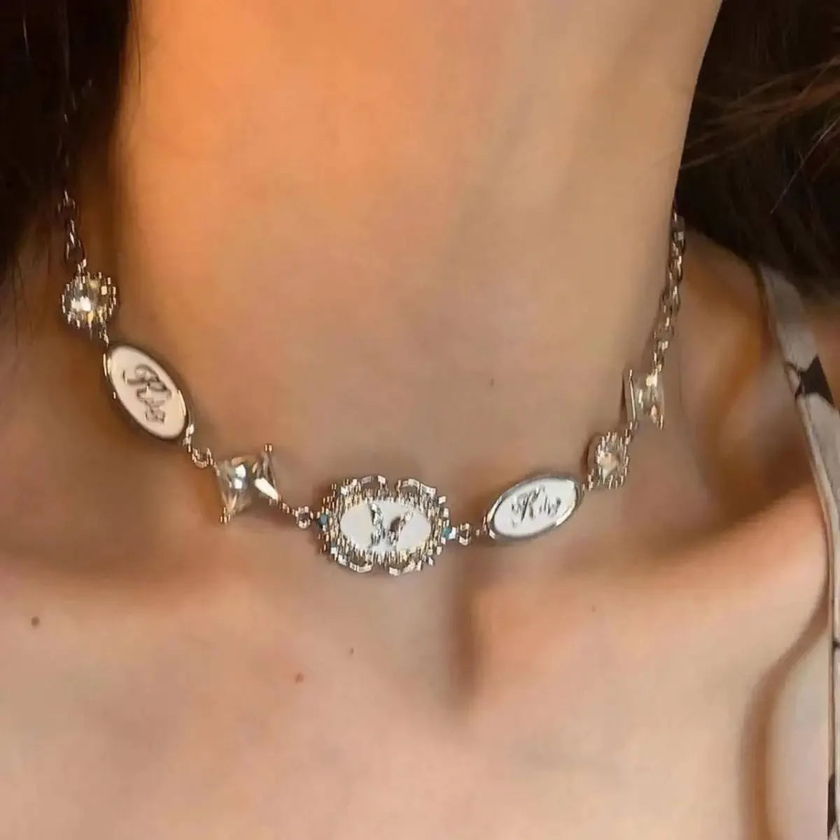 Gotic Y2K Choker Selection Stainless Steel