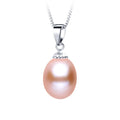 925 Sterling Silver Necklace Genuine Freshwater Pearl Pendant