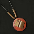 Retro Wooden Pendant Aluminum Alloy Chain Necklace Selection