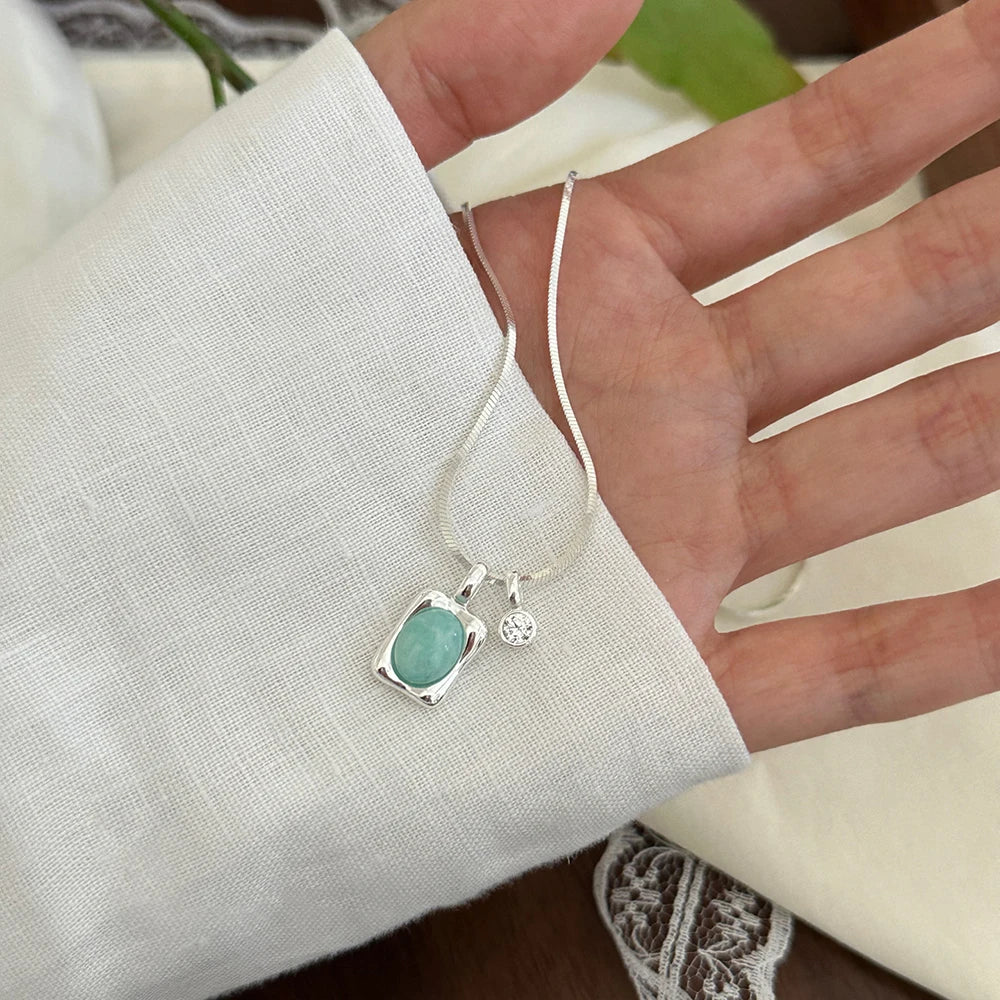 925 Sterling Silver Pearl Pendant Necklace