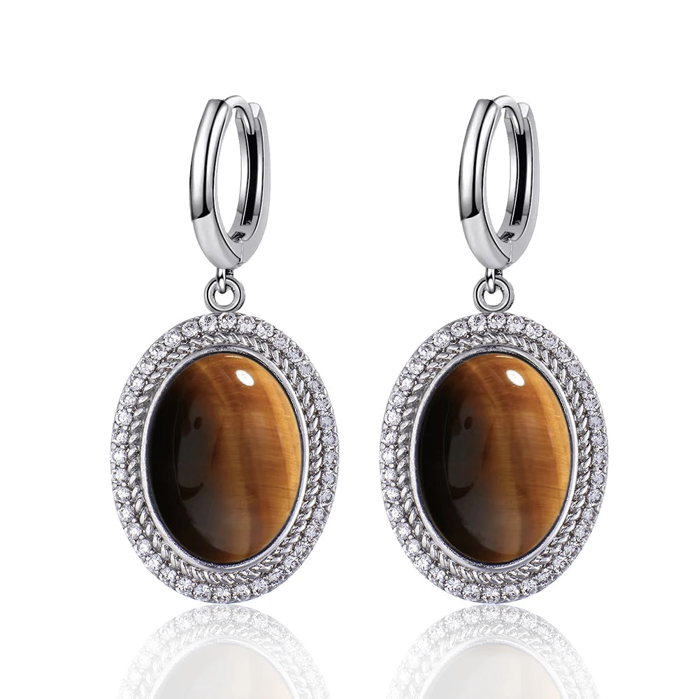 925 Sterling Silver Natural Moonstone Pendant