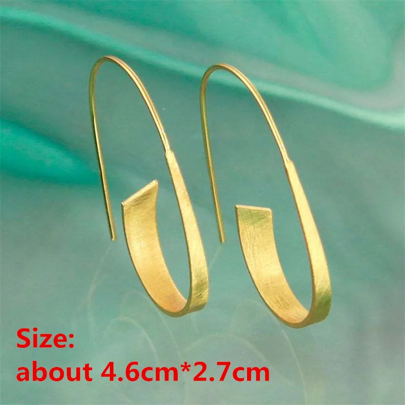 Collection of Zinc Alloy Resin Dangle Earrings - Geometric Asymmetric Boho Trendy Unique