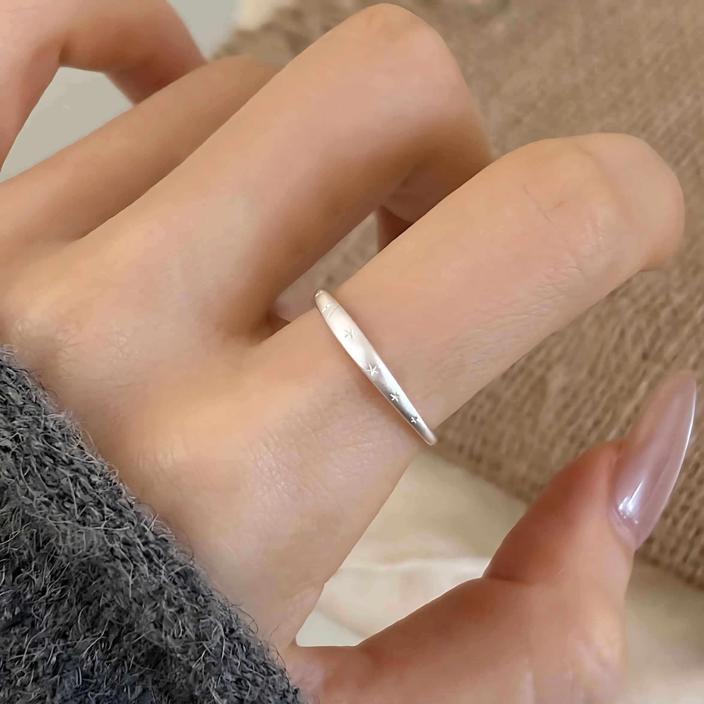 Selection of 925 Silver Delicate Adjustable Rings