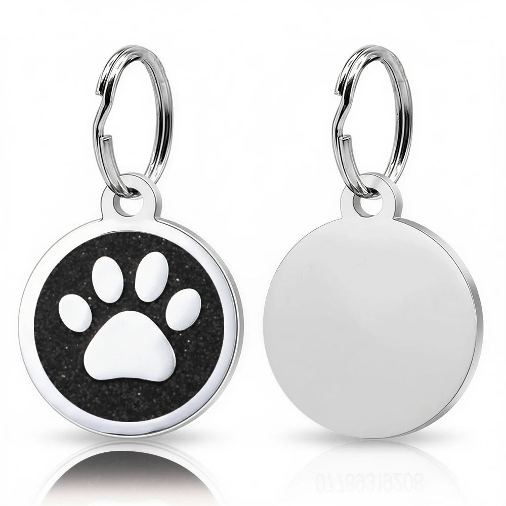 Aluminum Paw ID Tag for Dogs/Cats - Customize, Lazer Engrave