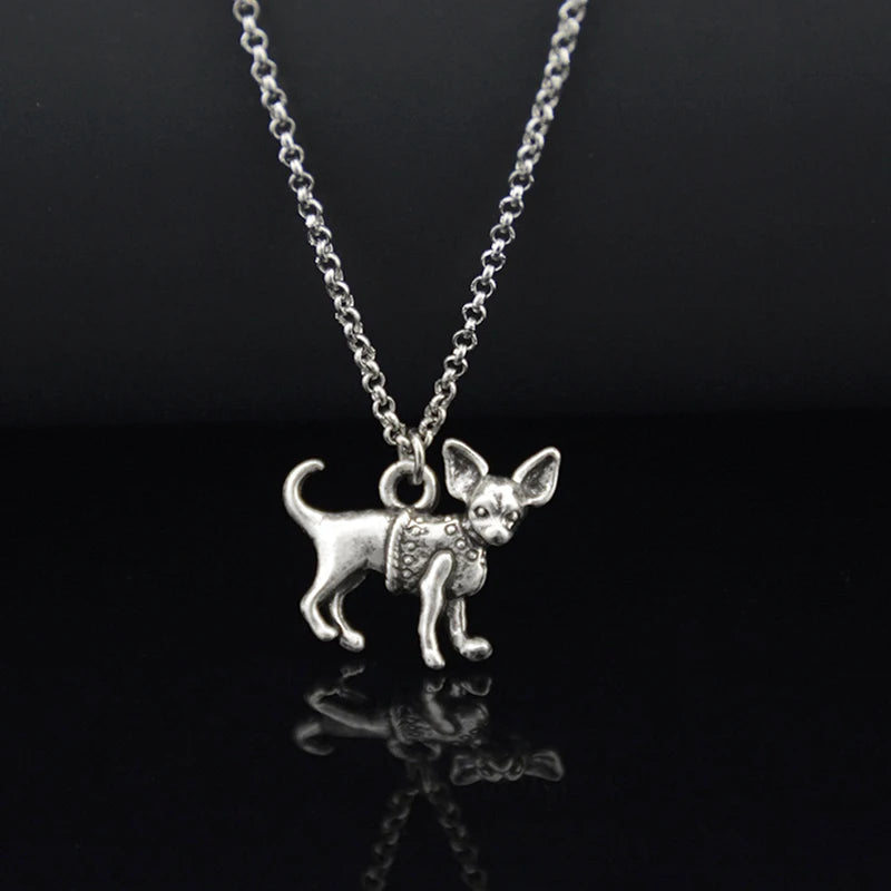 Corgi, Chihuahua, Collie Pendant on Stainless Steel Chain - Choose Yours