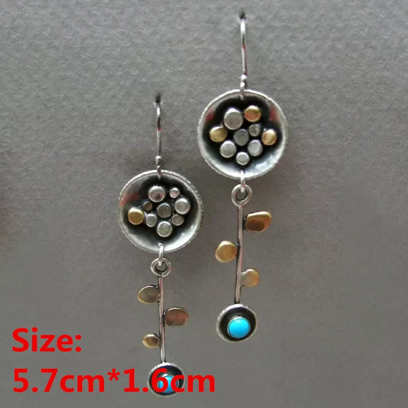 Collection of Zinc Alloy Resin Dangle Earrings - Geometric Asymmetric Boho Trendy Unique