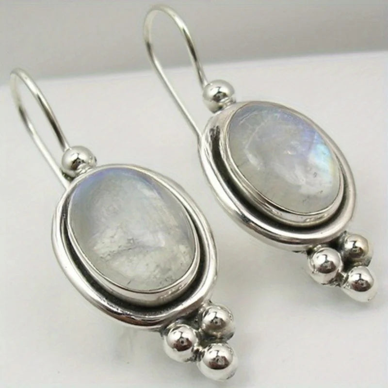 Copper Waterdrop Moonstone Pendant Earrings Selection