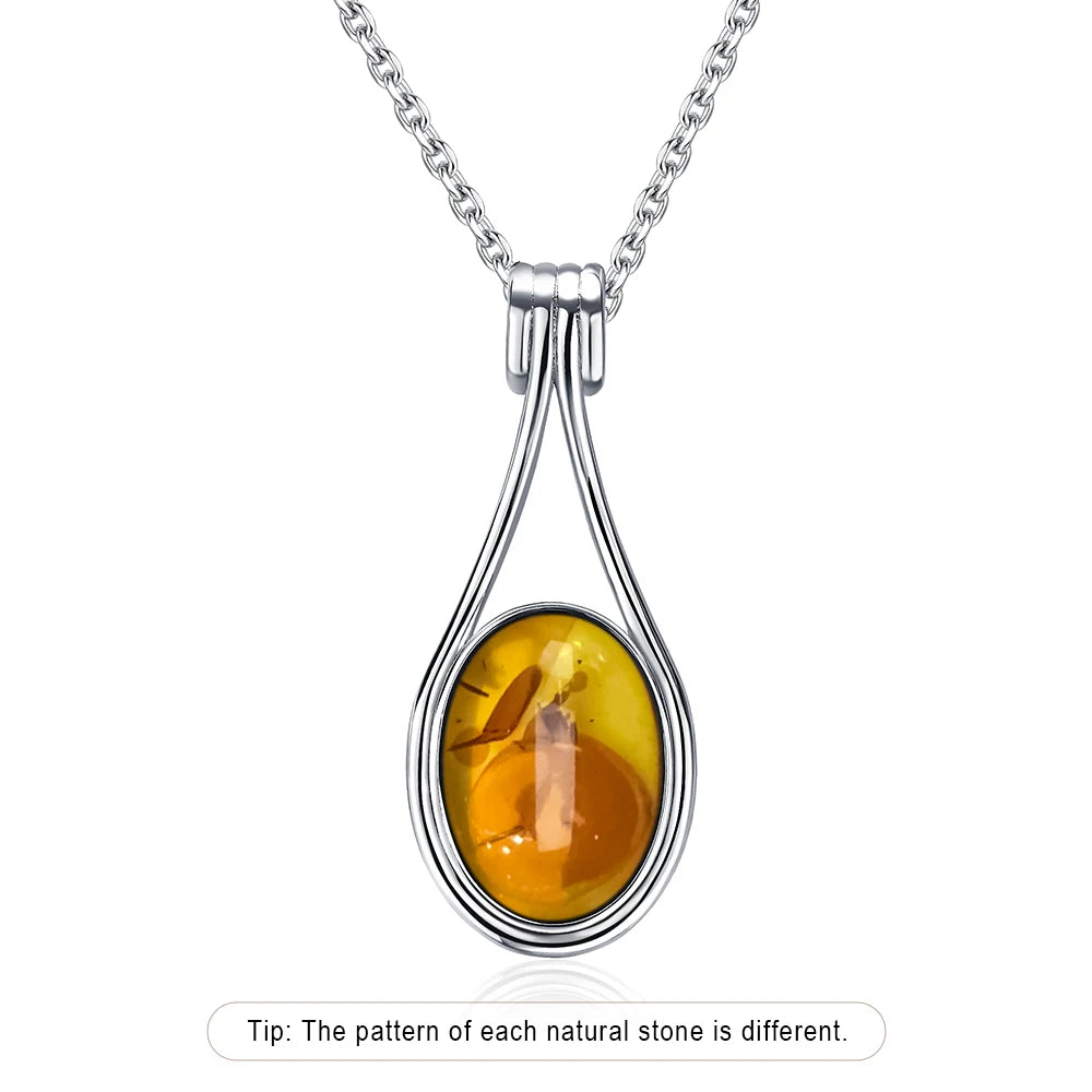 Platinum Plated Sterling Silver Pendant Natural Labradorite
