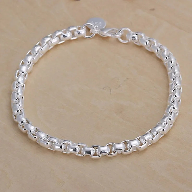 Selection of 925 Sterling Silver Bracelets Various Styles