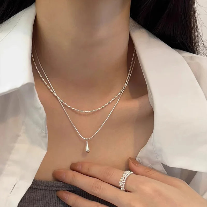 925 Sterling Silver Pearl Pendant Necklace