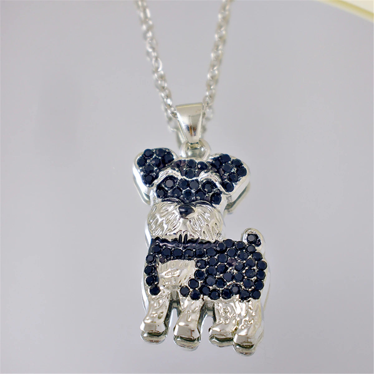 Collection of Dog Pendant Necklaces VARIOUS BREEDS Made with Zinc Alloy & CZ Diamonds