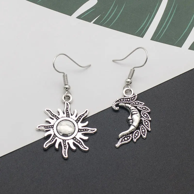 Collection of Zinc Alloy Resin Dangle Earrings - Geometric Asymmetric Boho Trendy Unique