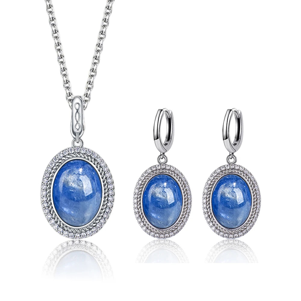 925 Sterling Silver Natural Moonstone Pendant