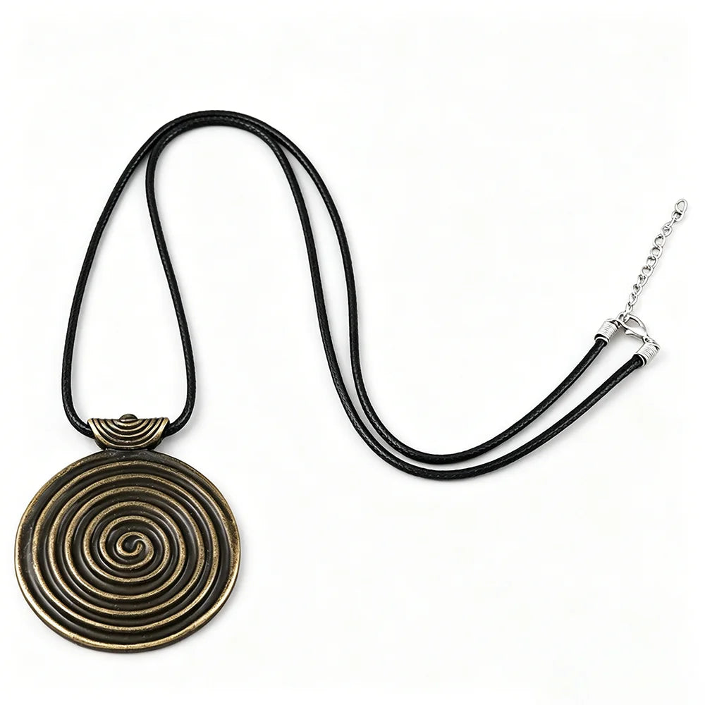 Brown Leather Cord Zinc Alloy Pendant Necklaces Selection