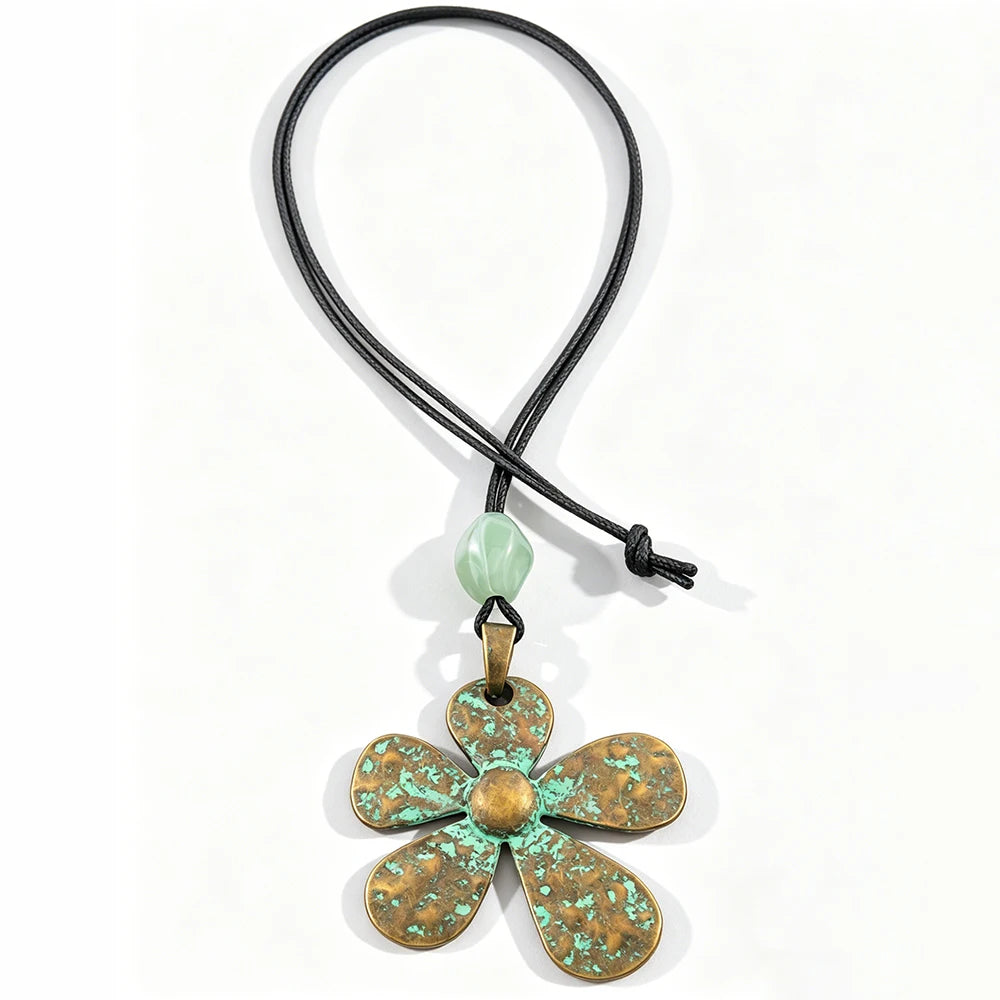 Brown Leather Cord Zinc Alloy Pendant Necklaces Selection